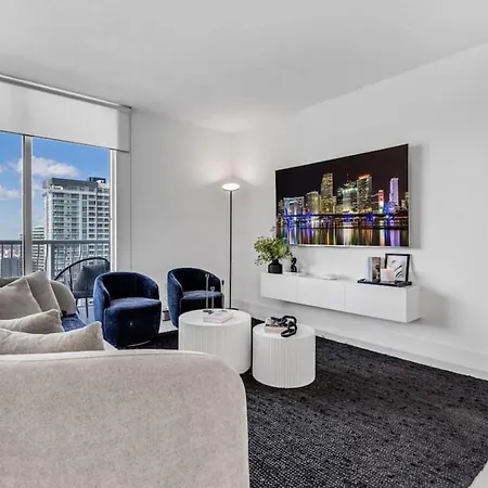 Villa Luxe Brickell Gem With Huge Balcony N Ocean Views